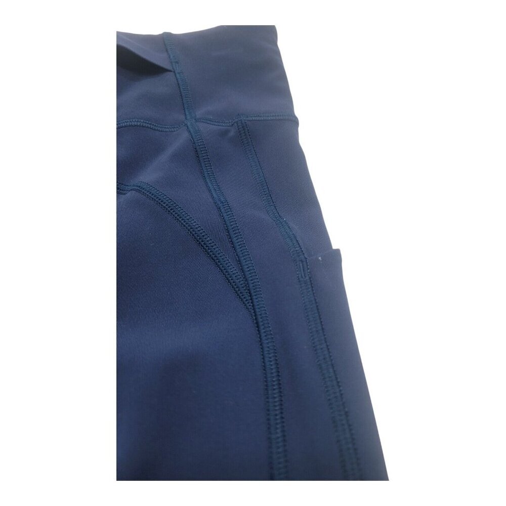 Lululemon Pant Women 4 Time To Sweat Crop *23" True Navy W6AMDS Full-On Luxtreme - Picture 3 of 9